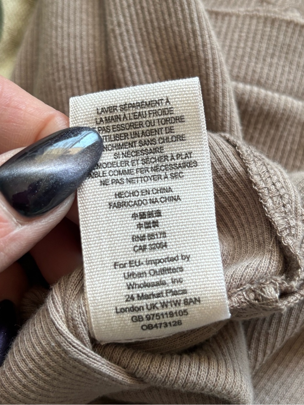We The Free Taupe Ribbed Henley Tank - Picture 5 of 5